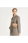 Charles Keith Ring Decoration Street Fashion Belt Bag Beige